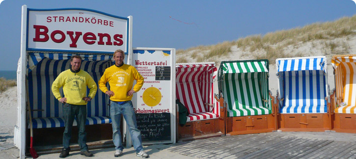 Amrum - Norddorf Strandkorb Vermietung